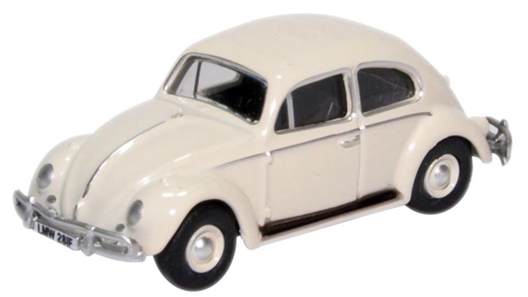 Oxford Diecast 1/76 76VWB008 VW Beetle Lotus White