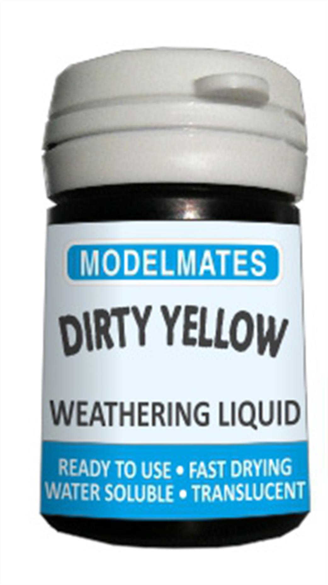 ModelMates  49209 Dirty Yellow Weathering Liquid 18ml