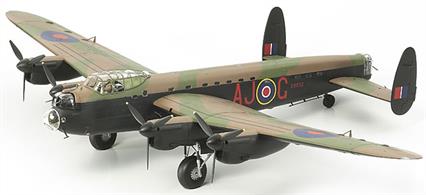 The Tamiya 1:48 scale Avro Lancaster Special kit can be built as a Mk.1 special carrying the 'Dambuster' Upkeep bouncing bomb or the Mk.3 special carrying the super-heavy Grand Slam earthquake bomb as it's weapon load.