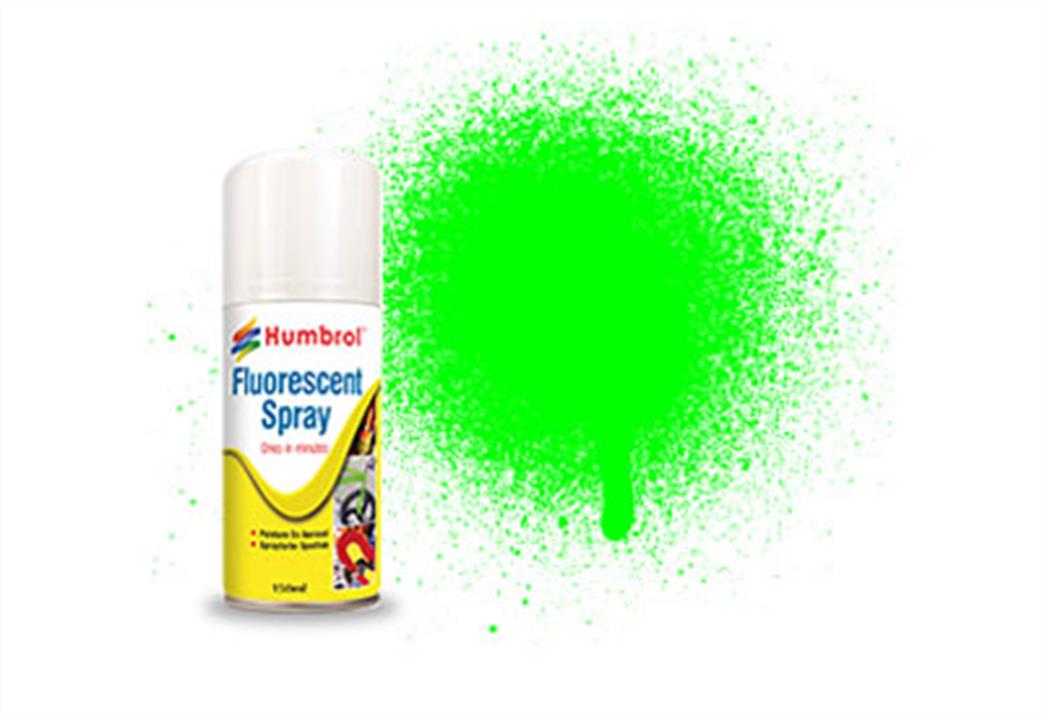 Humbrol AD6203 Green Fluorescent Modellers Spray 150ml