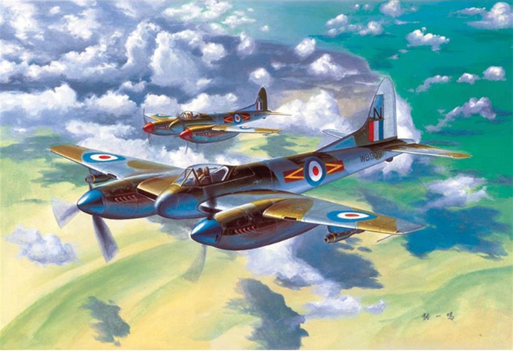 Trumpeter 1/48 02894 British Royal Air Force De Havilland Hornet F.3 Fighter Aircraft kit