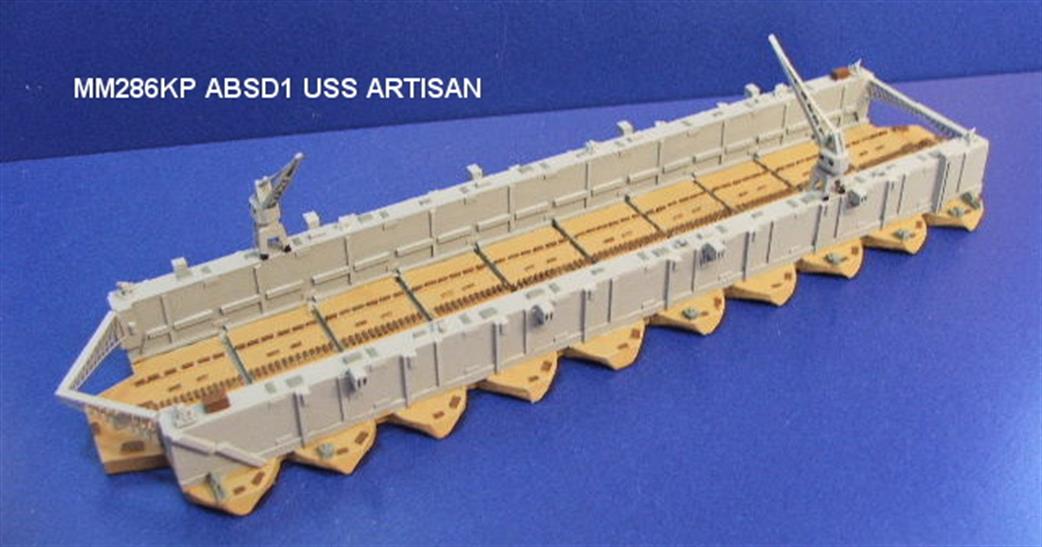Mountford MM286KP ABSD1 USS Artisan Floating Dry Dock Painted Model 1/1250
