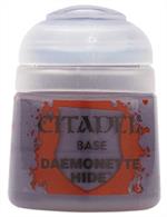 Games Workshop Citadel Base: Daemonette Hide 21-06Citadel Base paints are high quality acrylic paints specially formulated for basecoating your Citadel miniatures quickly and easily. They are designed to give a smooth matte finish over black or white undercoats with a single layer.