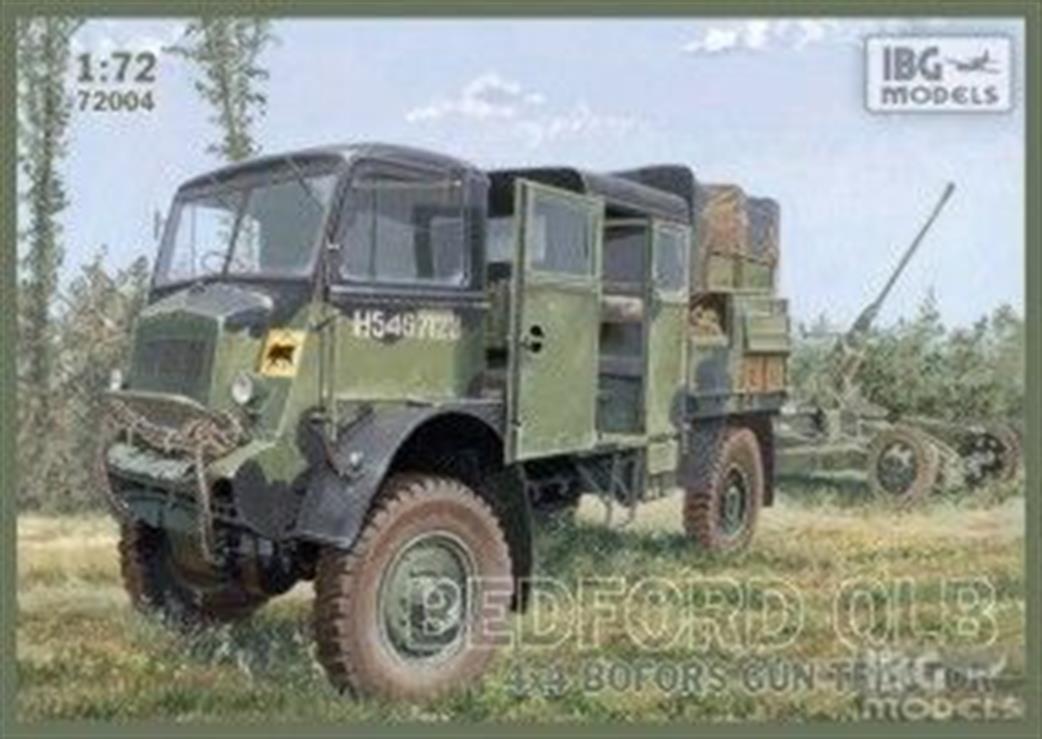 IBG Models 1/72 72004 Bedford QLB 3-ton 4x4 British Bofors Gun Tractor Truck Kit