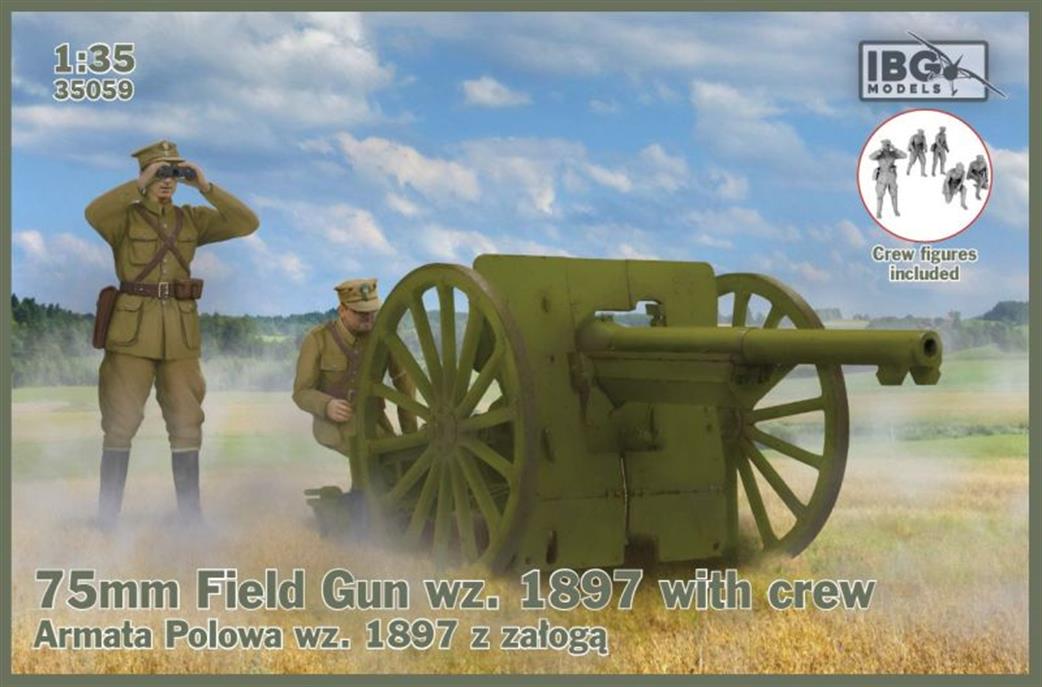 IBG Models 1/35 35059 75mm Field Gun wz. 1897 Armata Polowa wz. 1897 Plastic Kit