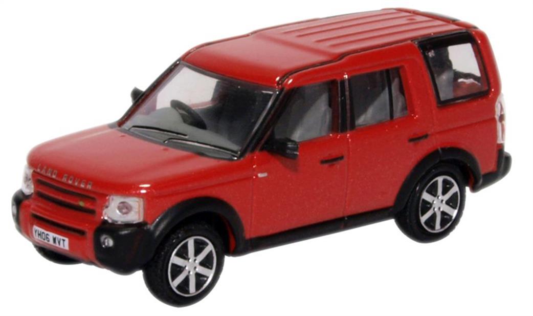 Oxford Diecast 1/76 76LRD008 Land Rover Discovery 3 Rimmi Red Metallic