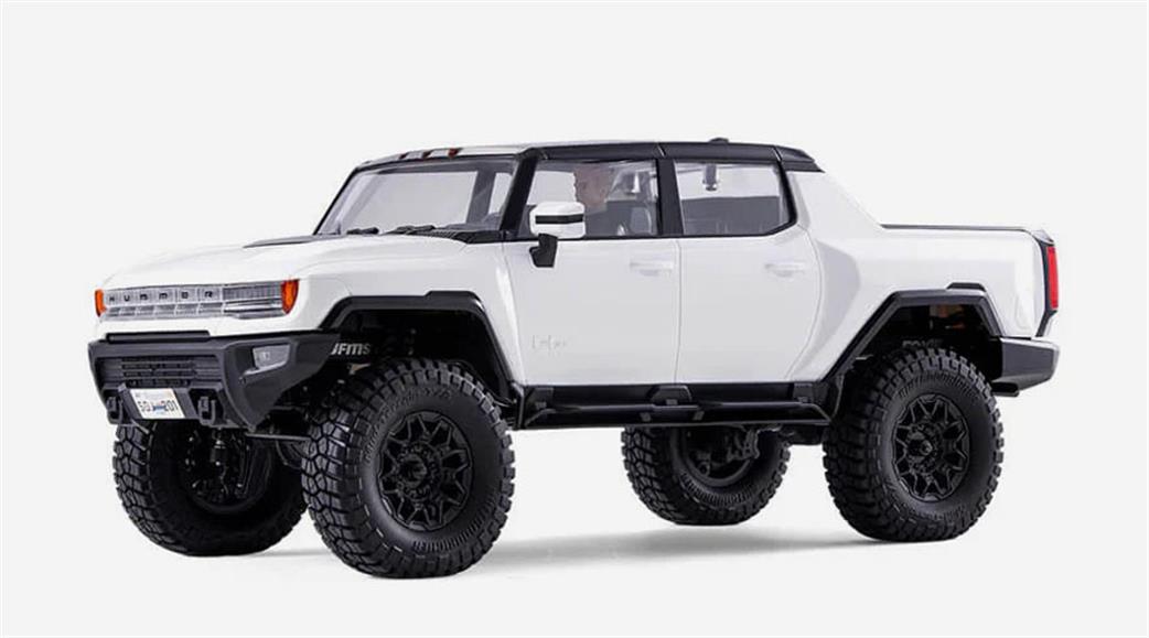 FMS Famous Model 1/18 FMS11852RTRWH FCX18 1/18 HUMMER EV RTR WHITE