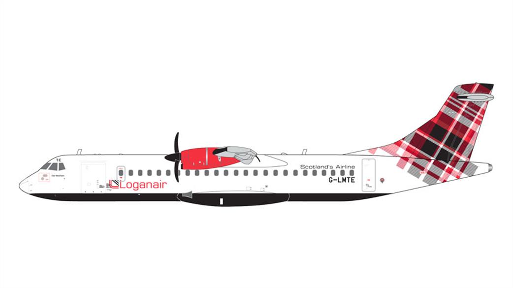 Gemini Jets 1/200 G2LOG1374 Loganair ATR 72-600 G-LMTE in the red livery