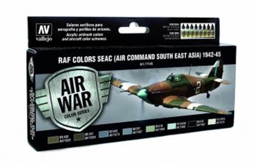 Vallejo 71146 RAF Colours (Air Command South East Asia) 1942-45 paint set