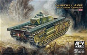AFV 35259 1/35 Scale British Churchill  AVRE (Assult Vehicle Royal Engineers) with Snake LauncherHighly detailed kit with lots of nice features. Full instructions are included.Glue and paints are required to assemble and complete the model (not included)Click on the More link to view related products.
