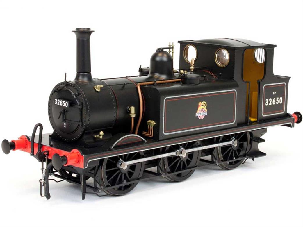 Dapol O Gauge 7S-010-012 Terrier A1X Class 0-6-0T Extended Bunker BR Black Early Emblem 32650