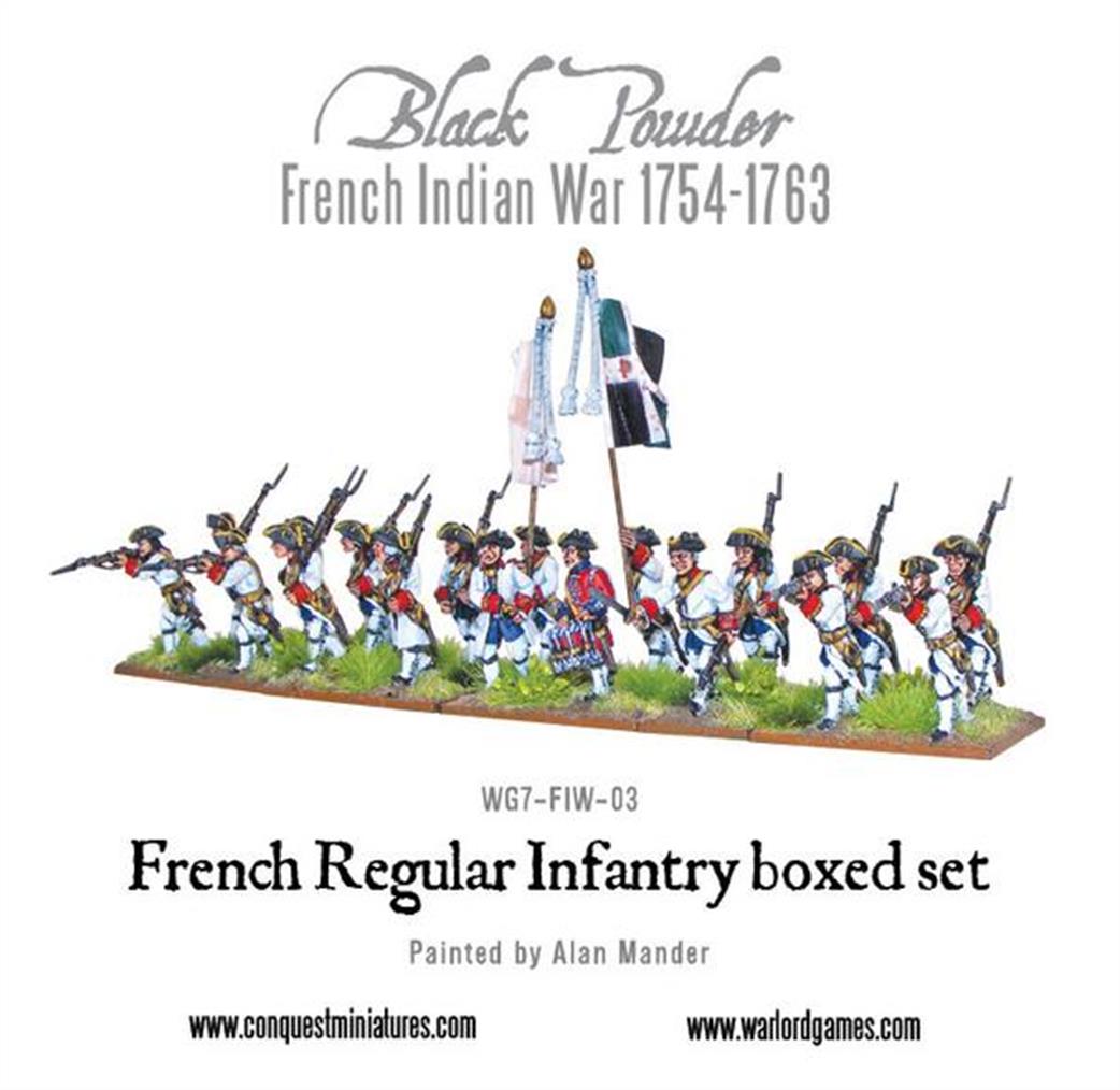 Warlord 28mm WG7-FIW-03 Black Powder  1754-1763 French Regular Infantry
