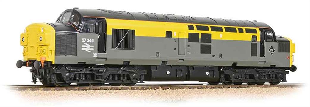 Bachmann OO 32-792 BR 37046 Class 37 Co-Co Diesel Locomotive Split Headcode Boxes Engineers Dutch Grey & Yellow Livery