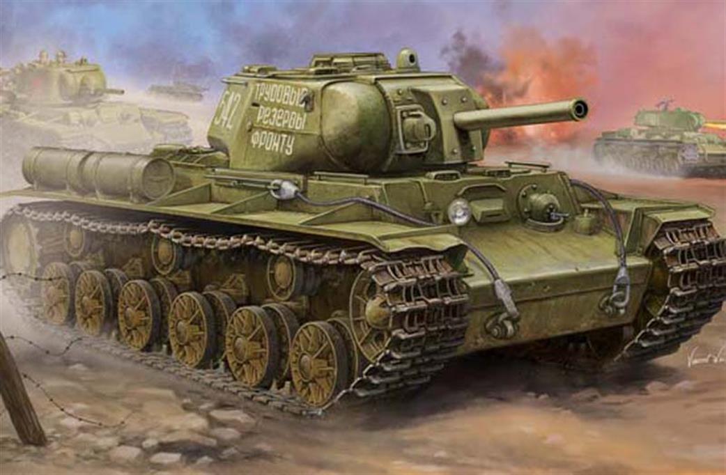 Trumpeter 1/35 01572 Soviet KV-8S Heavy Tank kit