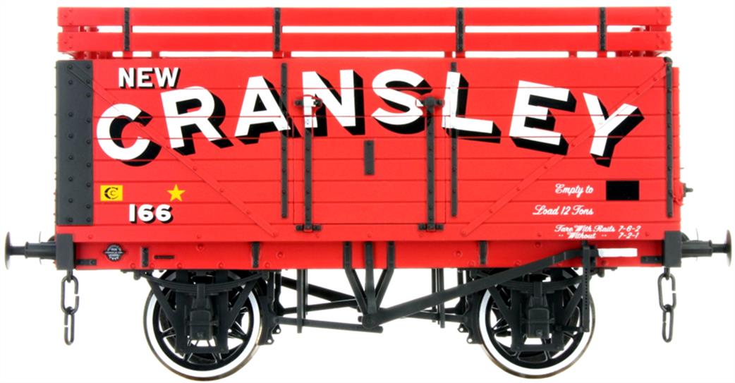 Dapol Lionheart Trains O Gauge LHT-F-073-003 Cransley Coke 7 Plank Open Wagon with Coke Rails RTR