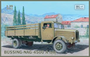 IBG Models 35013 1/35 Scale Bussing-Nag 4500 A Late Model TruckThis comprehensive kit includes full assembly and finishing instructions.Glue and paints are required