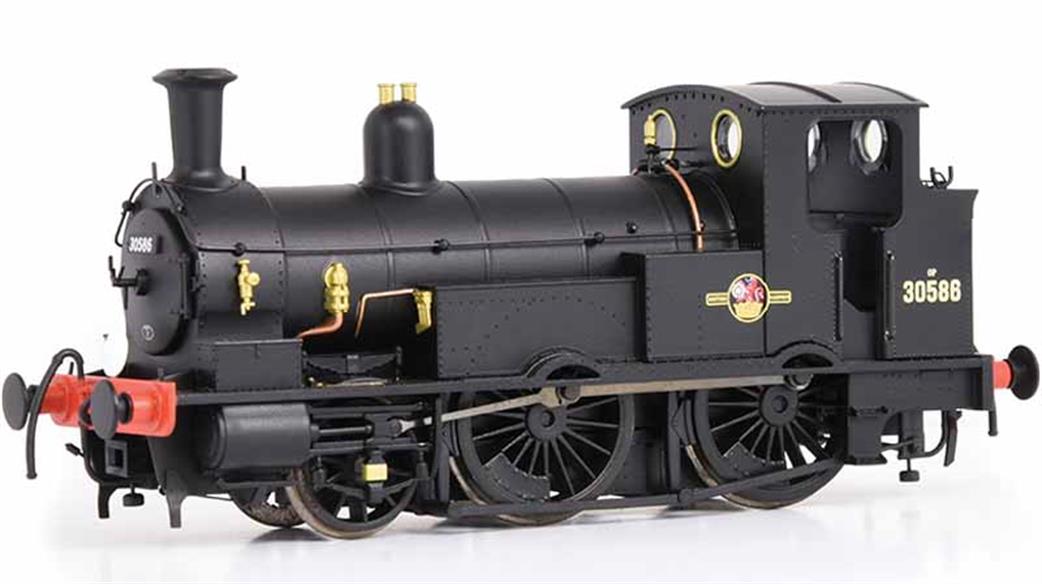 Bachmann EFE Rail OO E85010 BR 30586 ex-LSWR Beattie Well Tank with Square Splashers Black Late Crest
