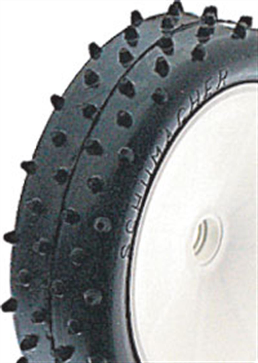 Schumacher 1/10 U6581 Mini Spike 2 Slim Tyre Yellow (pr)