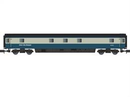 A new detailed model of the BR mk3 sleeper coaches built in the early 1980s.This model is finished in the BR blue and grey livery from the period when a network of overnight sleeper services ran from London North to Scotland, West to Cornwall and on the cross-country NE-SW route between the South West and Scotland.