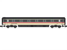 A new detailed model of the BR mk3 sleeper coaches built in the 1980s.A number of the mk3 sleeper coaches found new roles as the BR sleeper train network was reduced in the 1990s. This coach is finished as a sleeper in use by engineering company Jarvis as a mess coach and accommodation for staff at remote worksites.