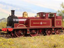 A new and splendidly detailed model of Metropolitan Railway E class 0-4-4T locomotive number 1, a popular and attractive visitor to many heritage railways.The Rapido Trains model will feature a high quality drive mechanism and a finely detailed moulded bodyshell with separately fitted parts allowing changes between model eras to be recreated.This model is finished as Metropolitan Railway No.1 in the Metropolitan Railway lined red livery carried from 1999 to 2009.