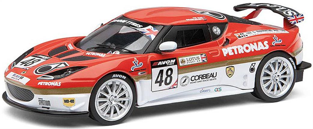 Corgi 1/43 CC56601 Lotus Evora GT4, British GT Championship 2012 Phil Glew and Sailesh Bolisetti