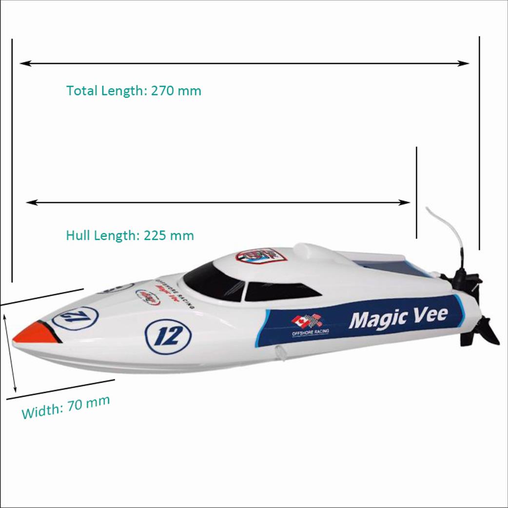 Joysway JY8106V5 Magic Vee V5 RTR Micro RC Speed Boat 2.4GHz