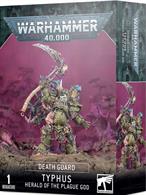This multi-part plastic kit contains the components necessary to build Typhus, Herald of Nurgle, Host of the Destroyer Hive.This kit comes as 15 components, and is supplied with a Citadel 50mm Round base.