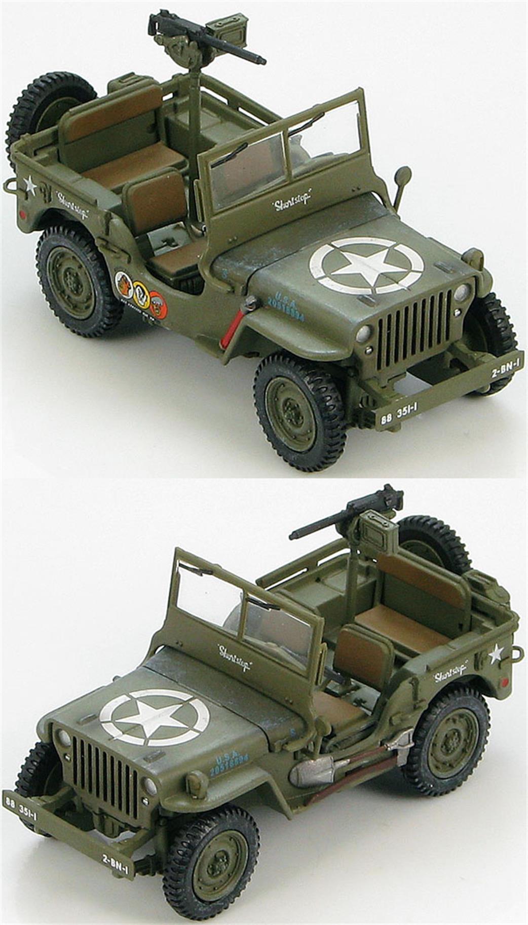 Hobby Master 1/48 HG1605 U.S. Willys Jeep Short Stop 88th Infantry Div., 351 Infantry Regt, Italy 1944 to 1945