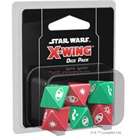 Make the jump to lightspeed with the X-Wing Dice Expansion Pack for the X-Wing Miniatures Game! With an additional set of six custom eight-sided dice, your battles will move faster, letting you focus on outwitting your opponents. This accessory includes three red attack dice and three green defense dice, allowing each player to have a complete set of dice.