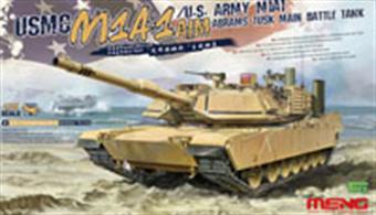 Meng USMC M1A1AIM Abrams Tusk Main Battle Tank Lit 1/35 TS-032Glue and paints are required