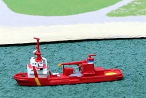 New for 2012! The Kiel workboat of 1986, now eqipped as a fire boat.
