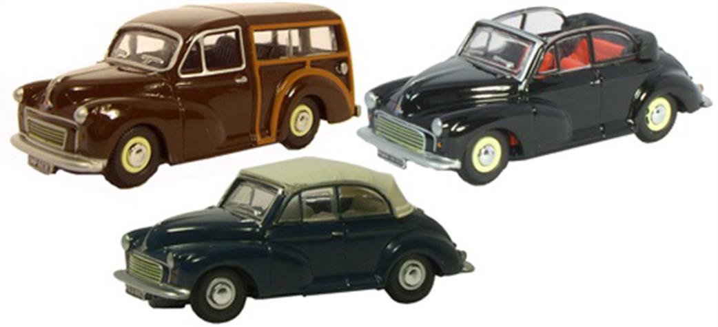 Oxford Diecast 1/76 76SET07B Morris Minor Triple Set