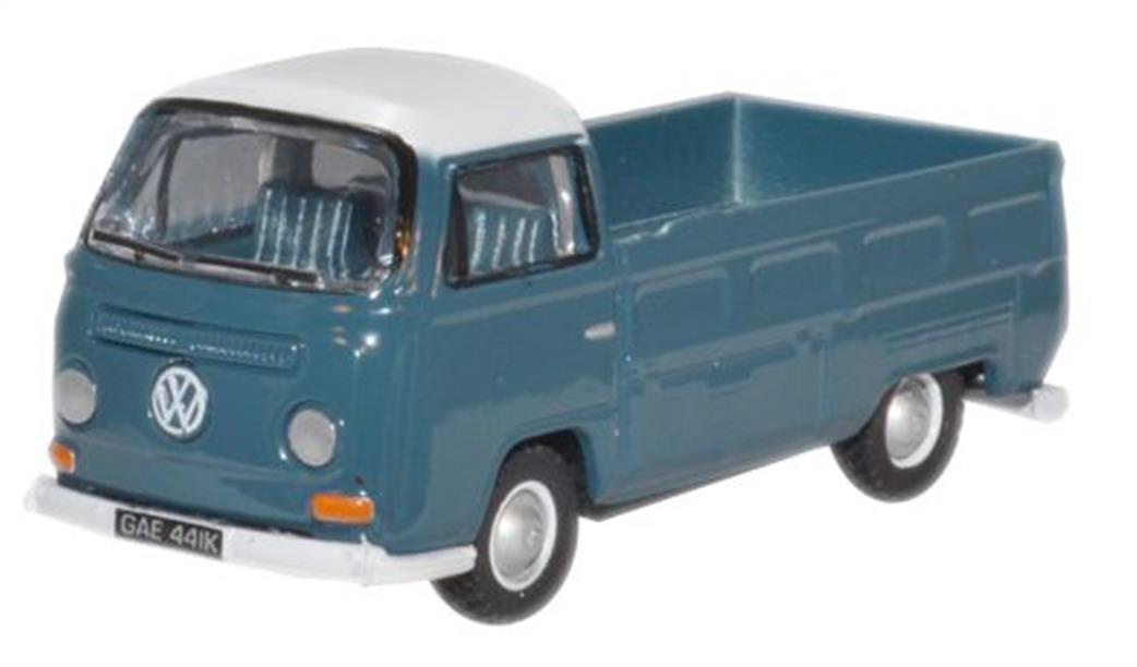 Oxford Diecast 1/76 76VW021 Neptune Blue White VW Bay Bus