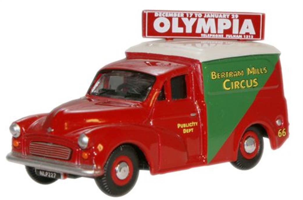 Oxford Diecast 1/76 76MM058 Bertram Mills Morris 1000 Van