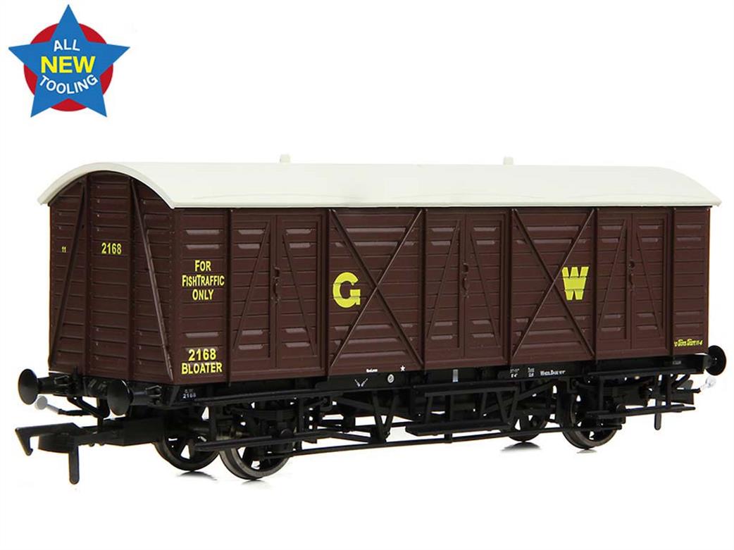 Bachmann EFE Rail OO E87057 GWR 10Ton Bloater Express Fish Van GWR Brown Lettered G W