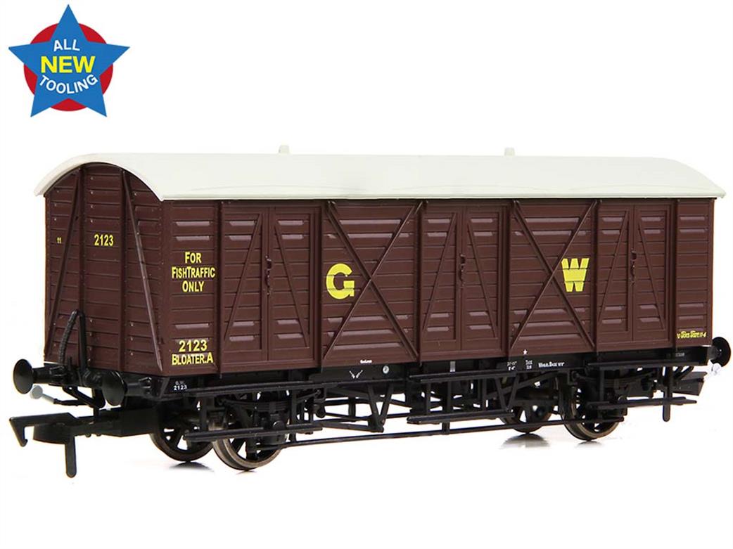 Bachmann EFE Rail OO E87058 GWR 10Ton Bloater A Express Fish Van GWR Brown Lettered G W