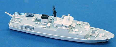 The Atlantics model of the Royal Navy Sandown class minesweeper readymade and painted.Finished model 3" x 9/16" x 13/16" high