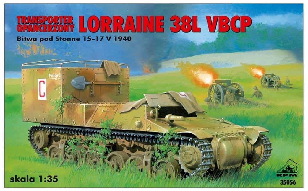 RPM Plastics 1/35 35056 Lorraine 38L Transporter 39l VBCP Kit
