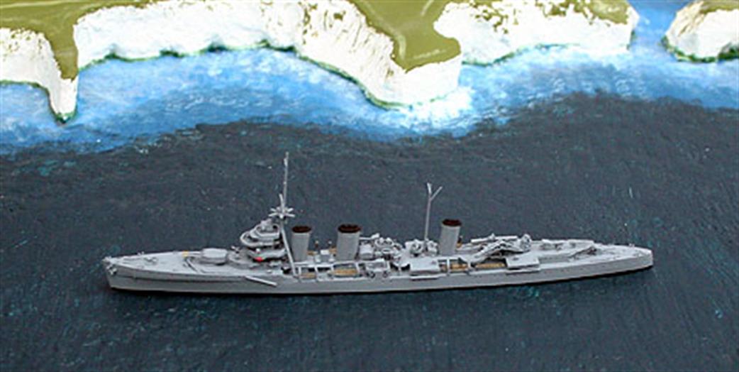 Navis Neptun 1/1250 1147A HMS Enterprise, 1939, a fast light cruiser design from WW1 that saw service in WW2