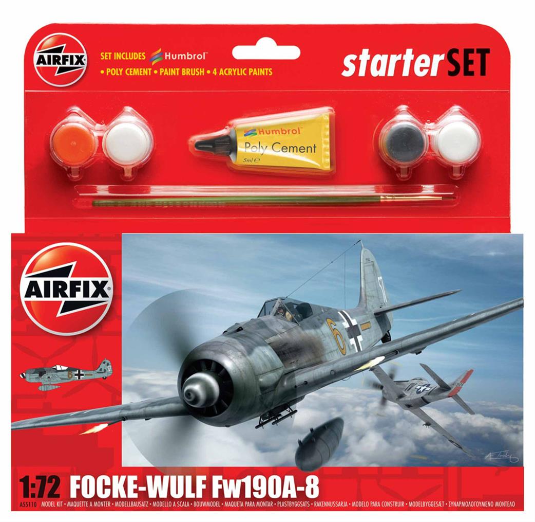 Airfix A55110 German Focke-Wulf Fw190A-8 Gift Set 1/72