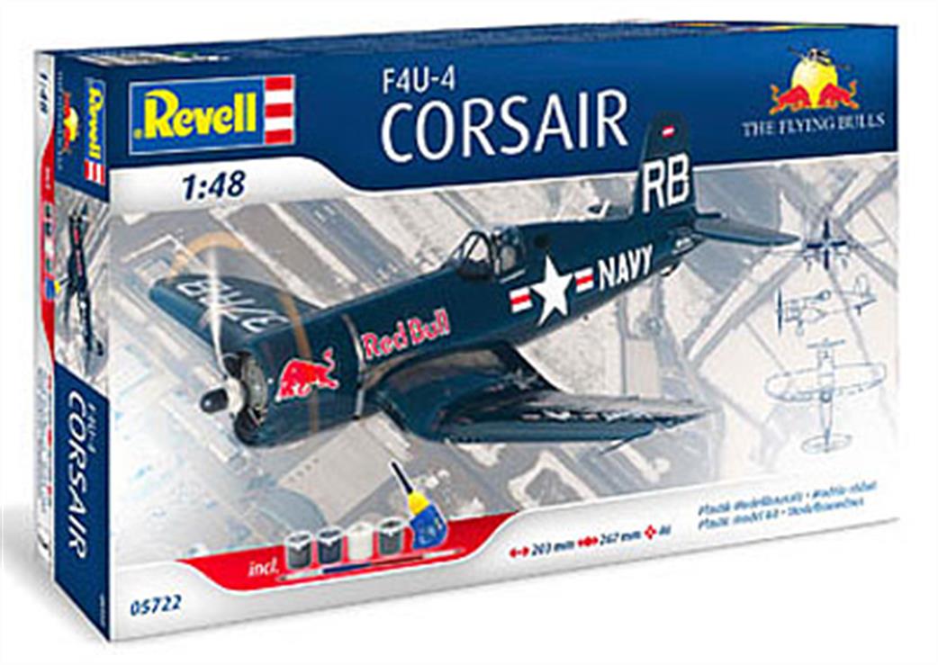 Revell 1/48 05641 F4U-4 Corsair Flying Bulls Model Set