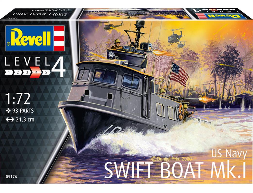 Revell 05176 US Navy Swift Boat Mk.1 Fast Patrol Craft Kit 1/72