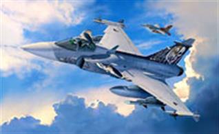 Revell 1/72 Saab JAS 39C GripenMulti Role Combat Aircraft Kit 04999Length 202mm Number of Parts 110 Wingspan 127mmGlue and paints are required