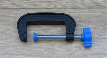 75mm (just under 3in) jaw plastic G clamp