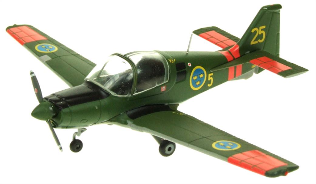 Aviation 1/72 AV7225003 Scottish Aviation Bulldog Swedish Air Force B1025 Aircraft Model
