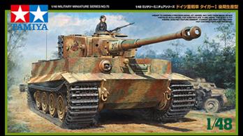 Tamiya 32575 1/48 Scale German Tiger 1 Late Production TankLength 177mm
