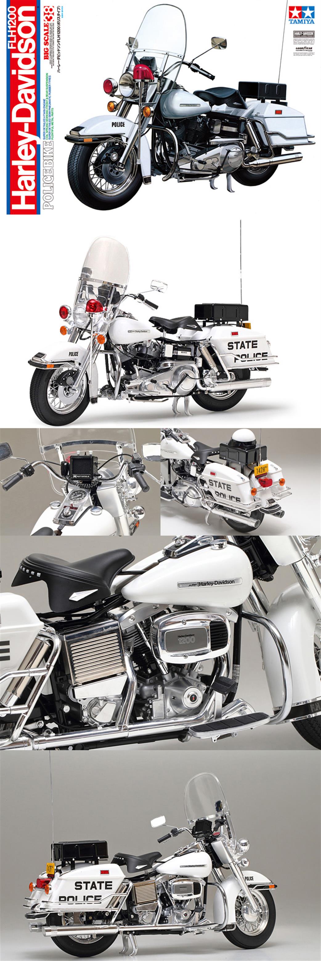 Tamiya 1/6 16038 Harley Davidson FLH1200 Police Bike Kit