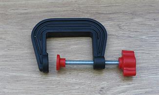 50mm (just under 2in) jaw plastic G clamp