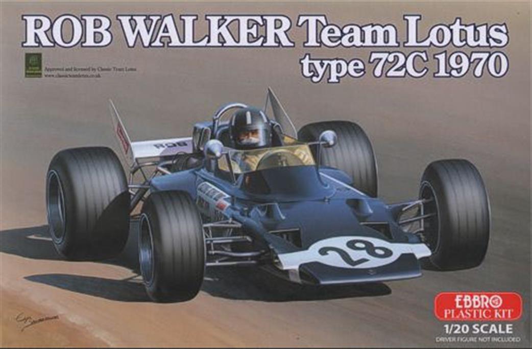 Ebbro 1/20 E002 Lotus 72c Rob Walker